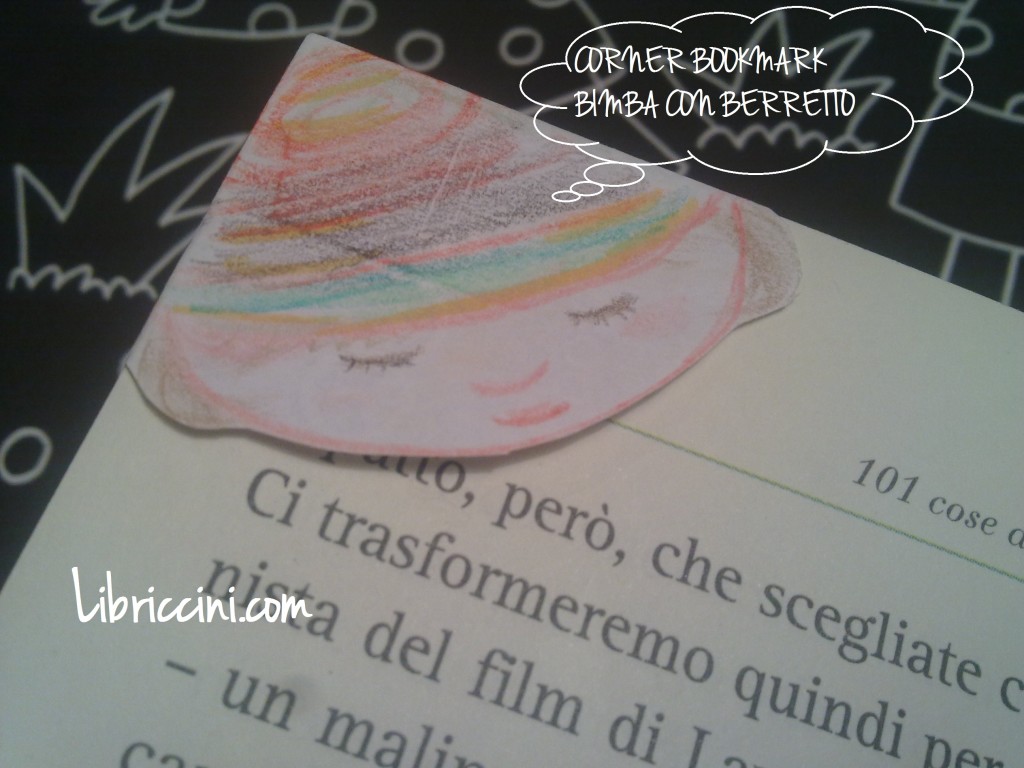 corner bookmark: cappello da streghetta