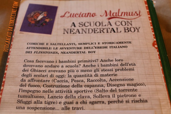 A SCUOLA CON NEANDERTAL BOY , LUCIANO MALMUSI
